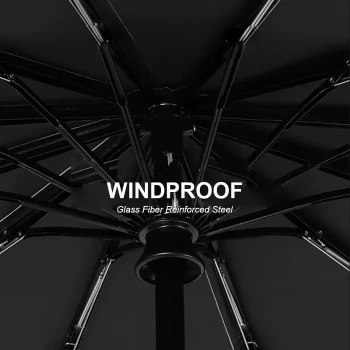 Grand parapluie automatique de couleur unie, 24 os, pliable, grand Format, Protection UV, pour l'ext