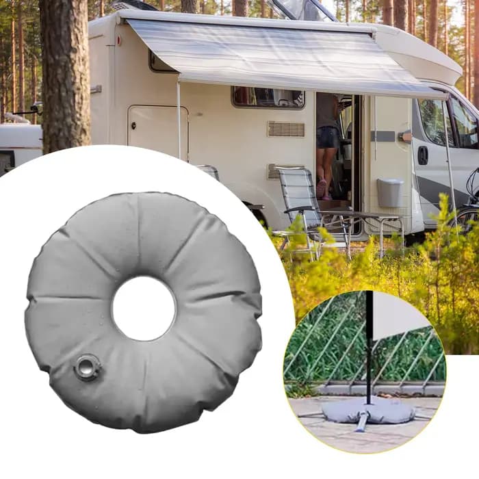 1x Base de parapluie poids sac d'eau Parasol support de parapluie Base Portable pour Patio extérieur