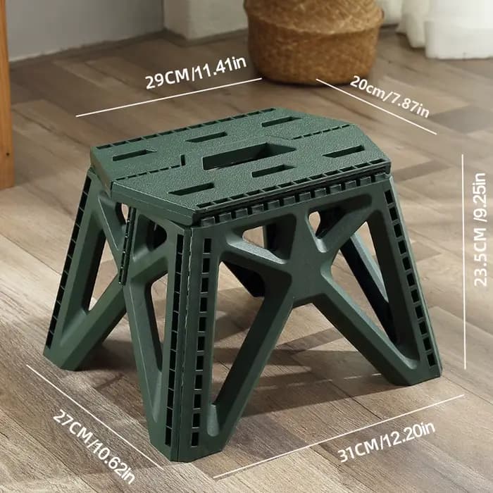 Chaise pliante portable, petit tabouret pliable durable à haute charge pour usage intérieur/extérieu