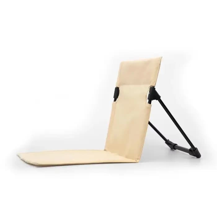 Chaise de camping pliable, chaise de jardin d'extérieur, chaise de détente individuelle avec coussin