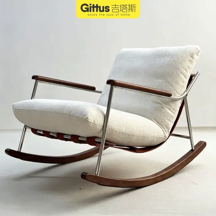 Fauteuils inclinables de salon, canapé à bascule en bois, fauteuils de salon relaxants, fauteuils de
