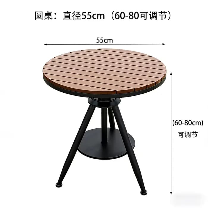 Table de balcon pour patio, table basse ronde, petites tables de jardin, table d'appoint pliable, Ta