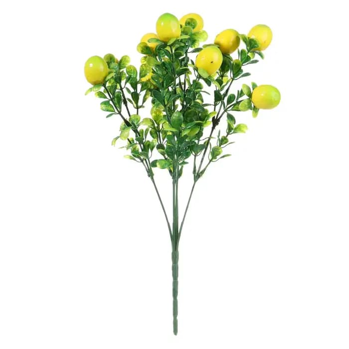 Centre de Table avec Feuilles Vertes, Décoration de Jardin, Arbre à Citron pour la Maison, Fruits Ar