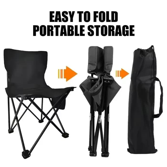 Chaise Pliante Portable d'Extérieur avec Sac de Rangement, Légère, Confortable, Équipement de Campin