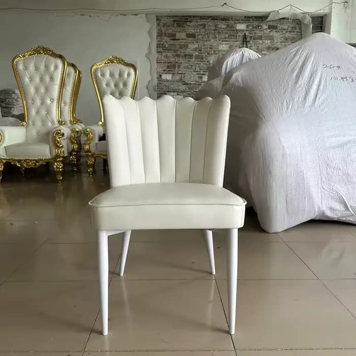 Chaise de salle à manger en cuir PU, meubles en bois, pour les travailleurs du mariage et les fêtes