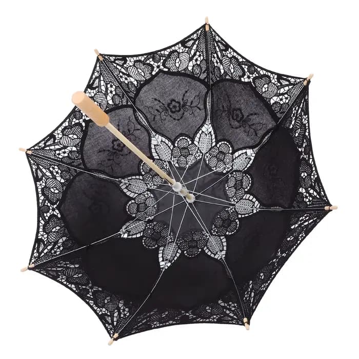 Parasol en dentelle brodé de grande taille, accessoire de photographie, décoration de mariage, paras