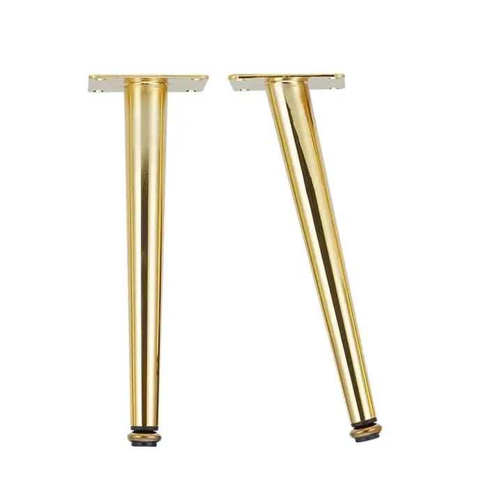 4 pièces pieds de meubles or noir pieds en métal coniques réglables pour Table canapé armoire tabour
