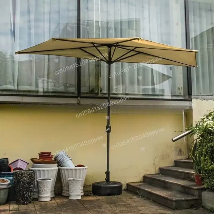 Tissu de remplacement pour parasol semi-circulaire mural, housse de protection solaire extérieure sa
