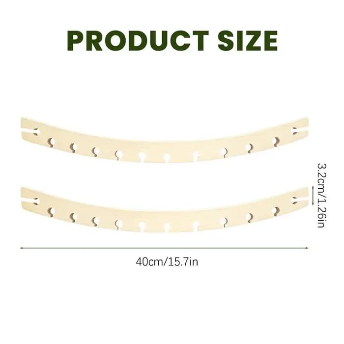 2 barres d'écartement en bois pour hamac, de rechange, pour camping, jardin, patio, camping-car, bal