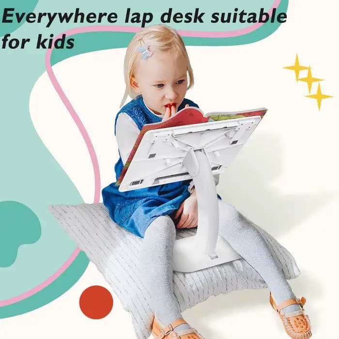 Support de livre d'oreille pour lire, support d'ordinateur portable avec Base Stable, pinces à papier élastiques, présentoir pour livres de cuisine, Magazines, tablette