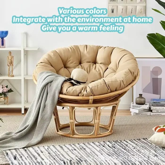 Papasan – coussin de chaise en forme d'œuf