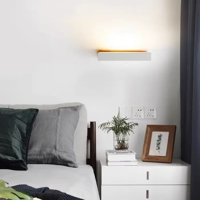 Applique intérieure salon chambre chevet mur LED lampes couloir escalier simple face lumières lumineuses fond applique
