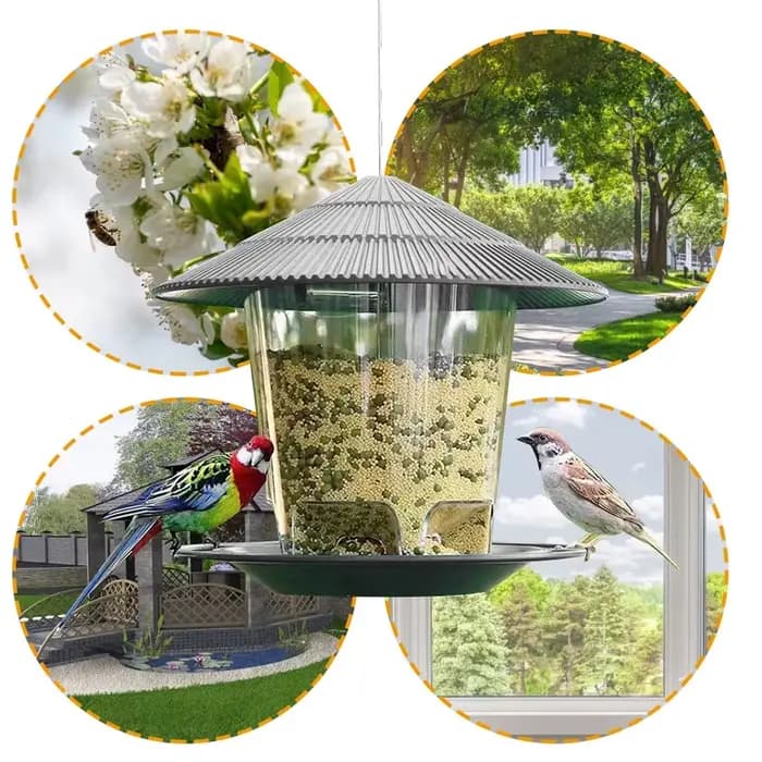 Gazebo de jardin suspendu