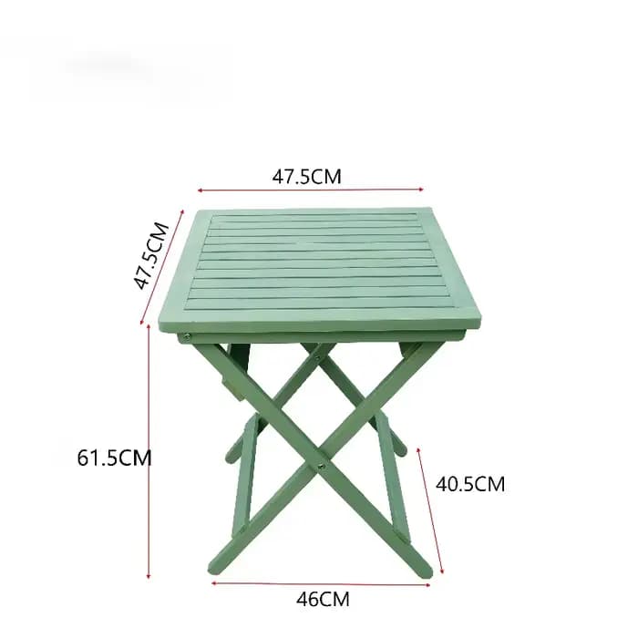 Table à thé pliante en bois massif