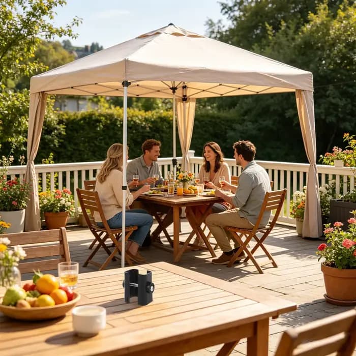 Pince universelle pour parasol