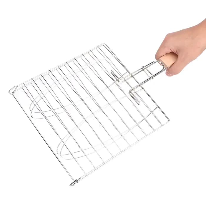 Mir de grillade de viande de poisson en maille