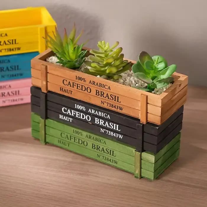 Pot de plantes de jardin rétro