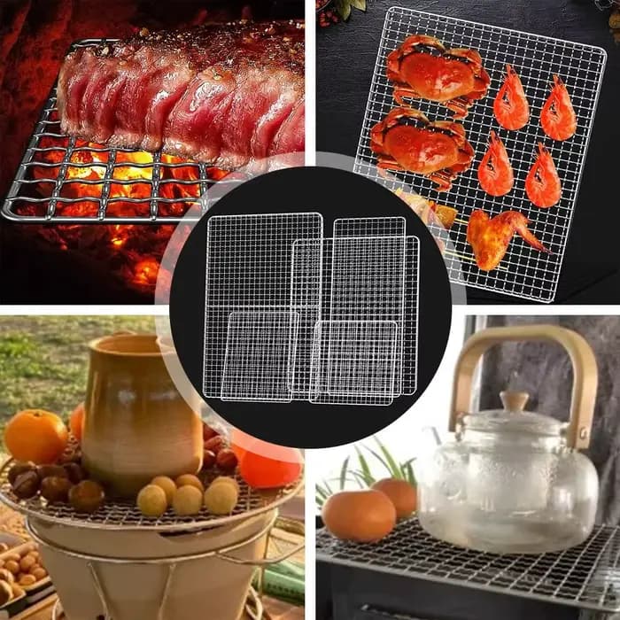 Grilles de cuisson carrées réutilisables