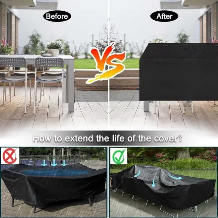 Housses pour meubles de patio imperméables