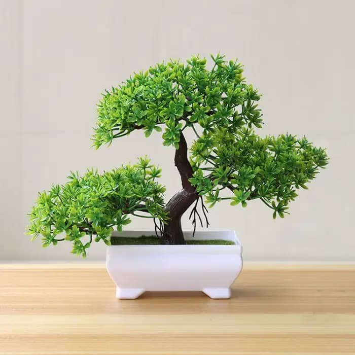 Plantes artificielles de simulation de bonsaï, plantes en pot pour table de jardin, maison, chambre à coucher, décoration extérieure, fausse plante, ornements