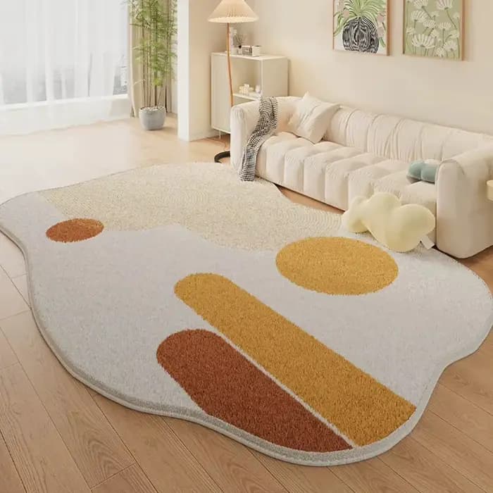 Tapis de salon Simple décor irrégulier