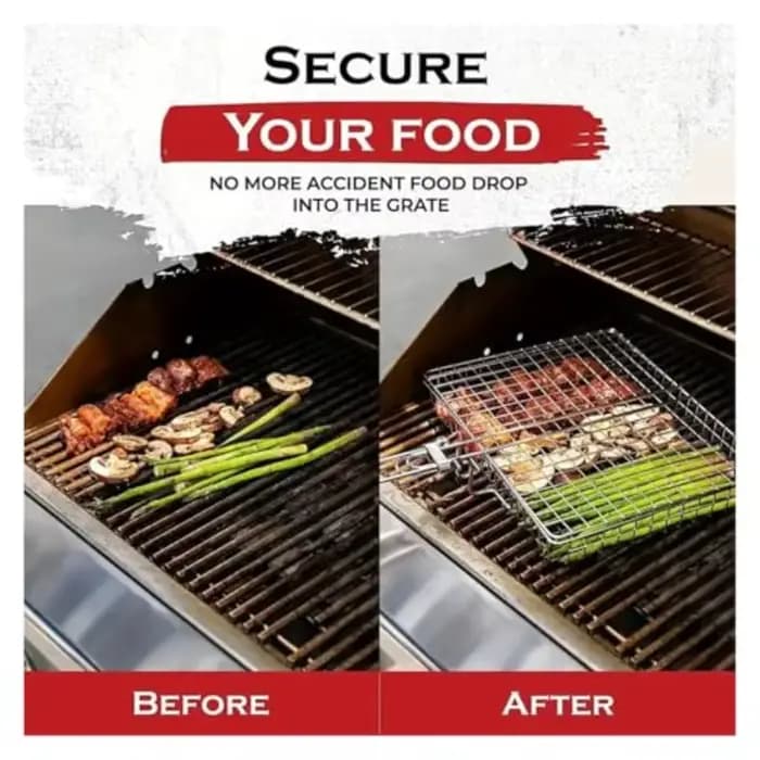Filet de Barbecue pliable en acier inoxydable