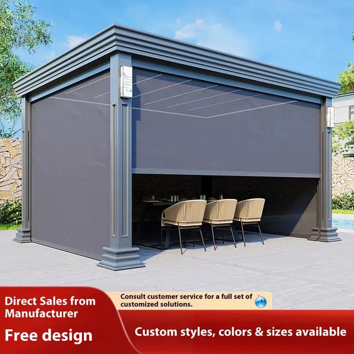 Gazebo élégant et Durable en alliage d'aluminium