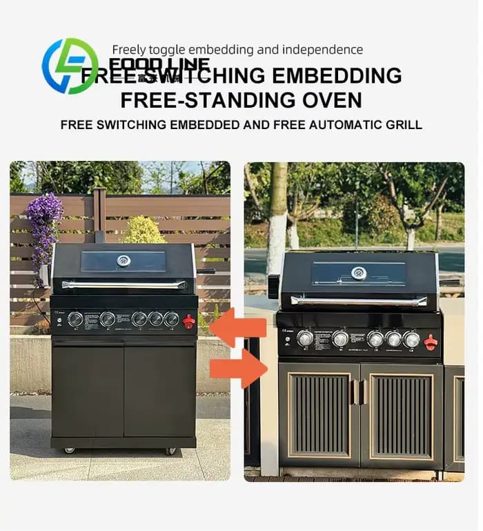 Barbecue portable sur mesure en acier inoxydable