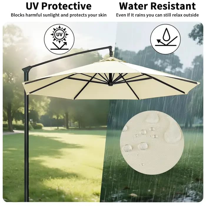 Housse de rechange pour parasol de jardin et terrasse