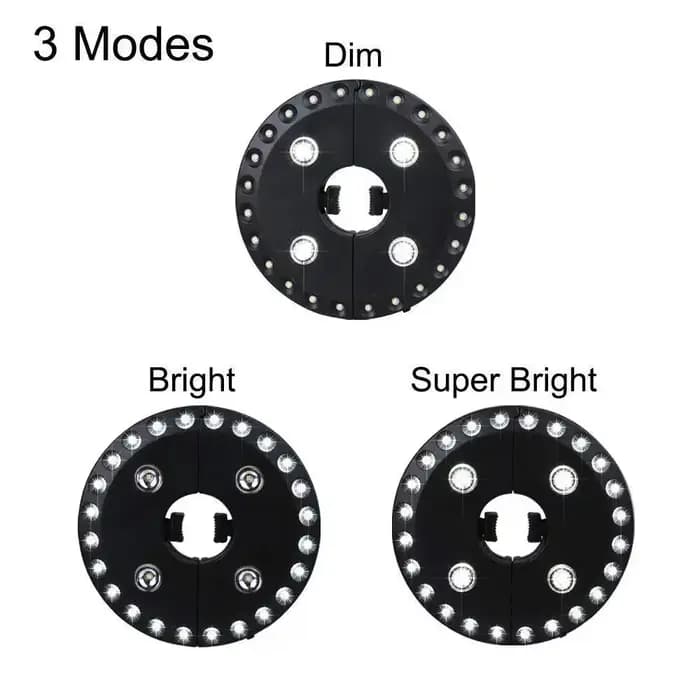 28 Led Patio parapluie lumière pour Parasol plage