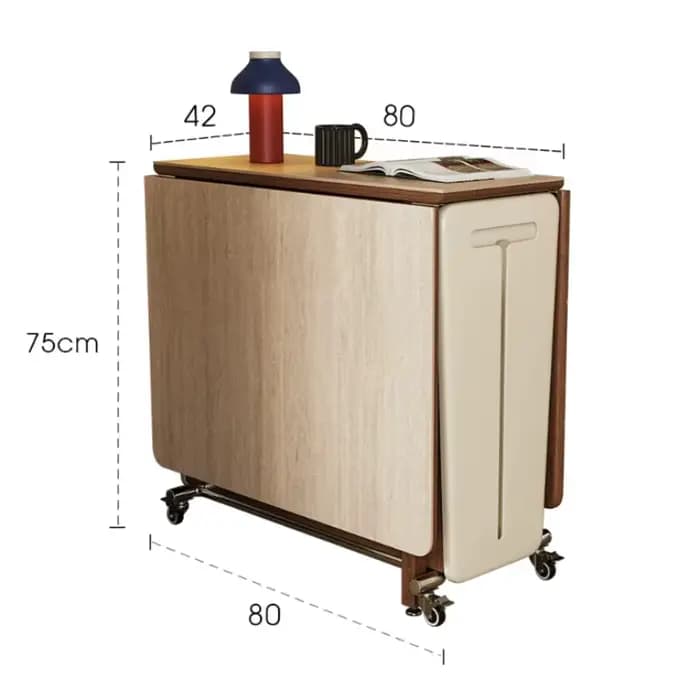 Table de salle à manger carrée compacte pour cuisine