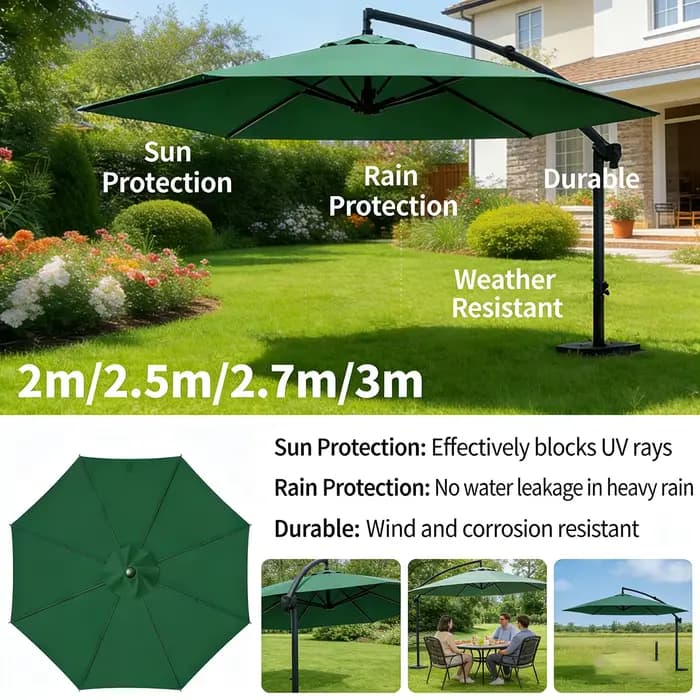 Tissu de rechange pour parasol d'extérieur (sans support de nervures)