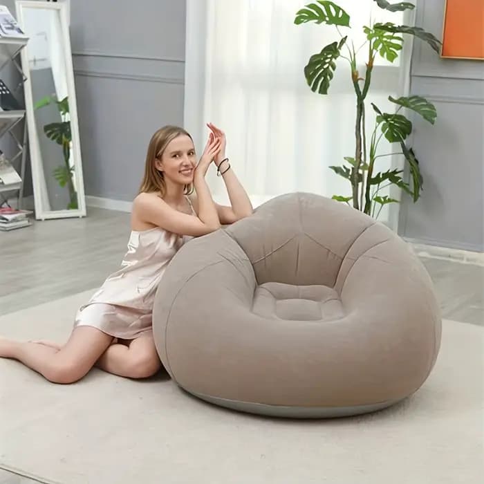 Canapé paresseux gonflable ovale pliable