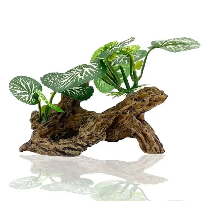Ornements d'aquarium, plantes de Simulation, décorations d'aménagement paysager d'aquarium, plantes d'eau en plastique, fleurs, arbres, roches, accessoires