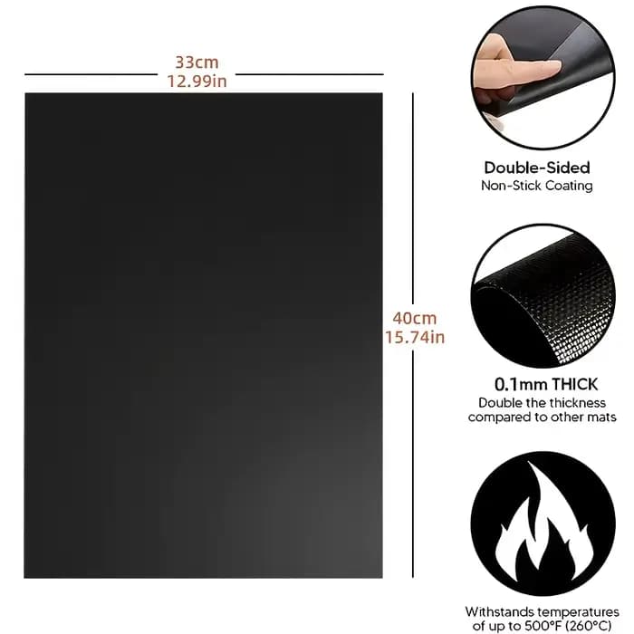 Tapis de Barbecue antiadhésif réutilisable