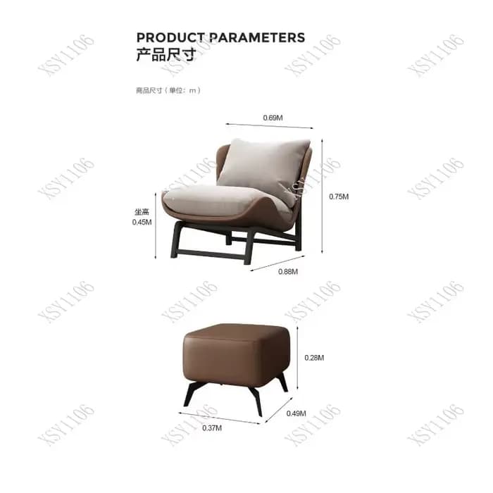 Fauteuil simple et simple pour balcon