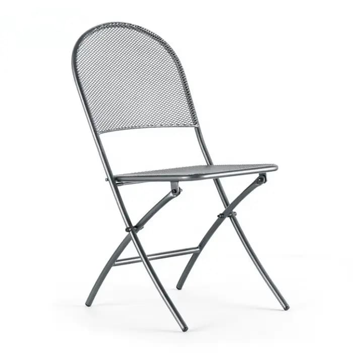 Ensemble table à manger et chaises de jardin en métal pliable