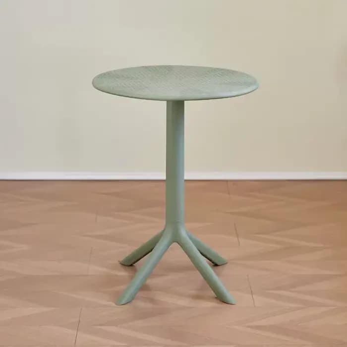 Petite Table ronde de styliste pour loisirs en plein air