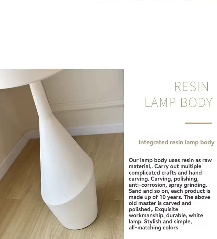 Lampadaire à LED de style scandinave, décoration de chambre de style crème pour le salon, la chambre à coucher