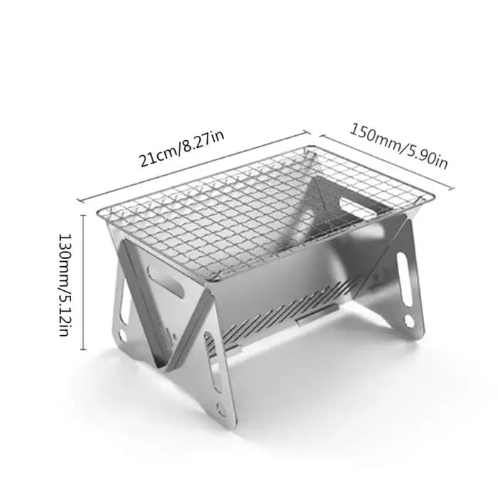 Barbecue à charbon de bois pliant
