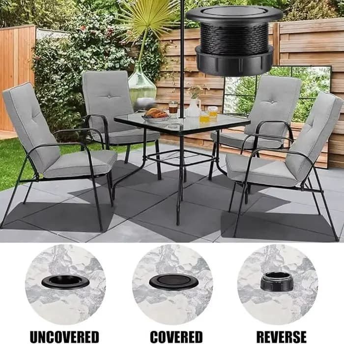 Bouchon d'anneau de trou de parapluie de Table de Patio Extra épais