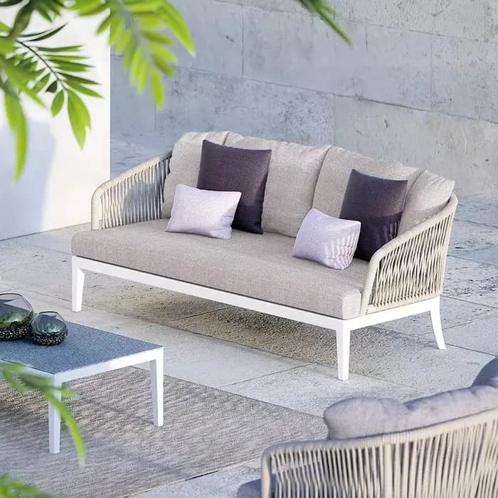 Jardin métal rotin tissé cour balcon