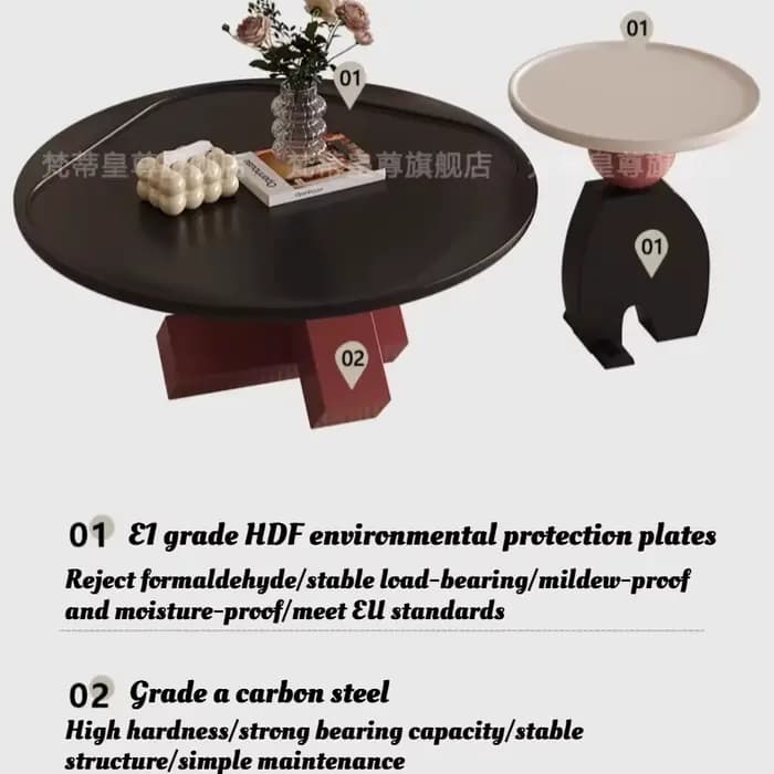 Table basse ronde pour salon