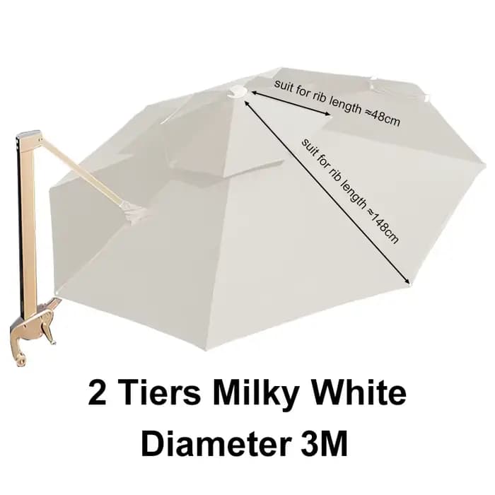 Tissu de rechange 3M/3.5M pour parasol romain