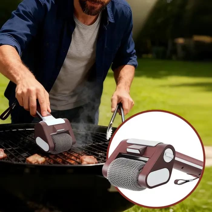 Brosse de nettoyage pour barbecue en acier inoxydable