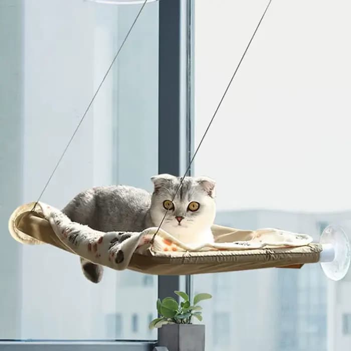 Hamac suspendu pour chat de 20 kg – Confortable