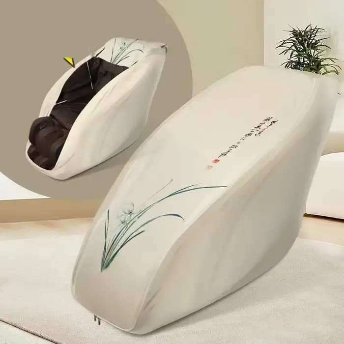 Housses de protection lavables et anti-poussière pour fauteuil de massage électrique, extensibles et amovibles, pour dossier de fauteuil de massage, mobilier domestique