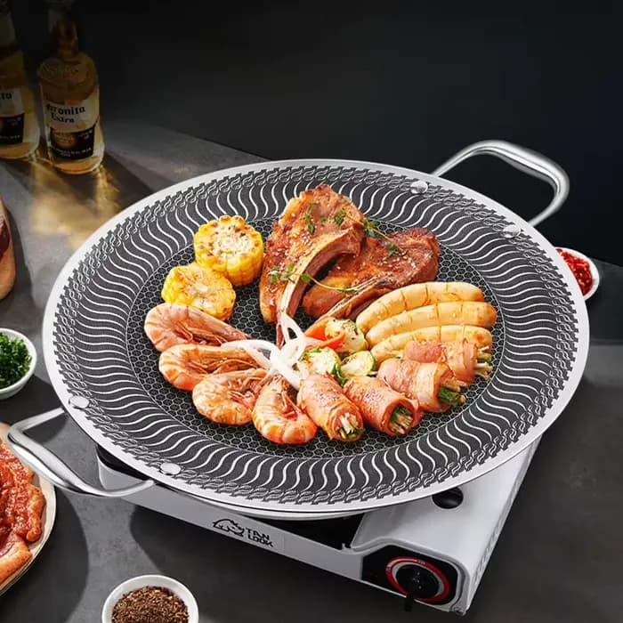 Plaque de barbecue en acier inoxydable pour la maison et l'extérieur