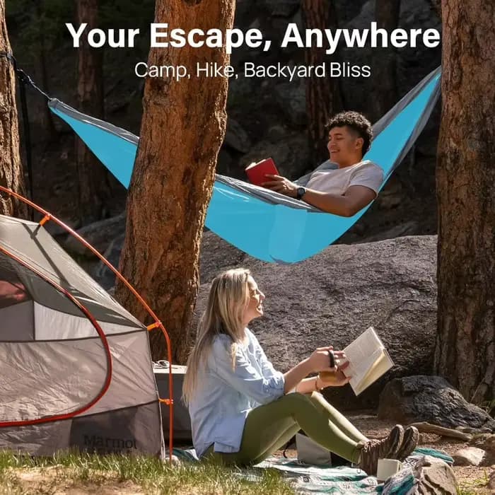 Hamac de Camping, hamacs portables avec sangles d'arbre