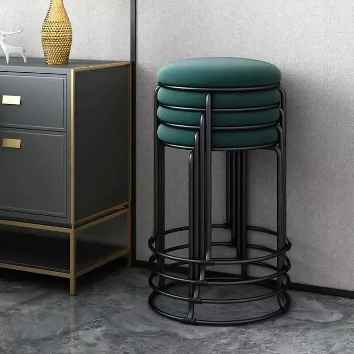 Petit tabouret de ménage, Mini chaise Portable multifonctionnelle pour la maison et le jardin, noir/blanc
